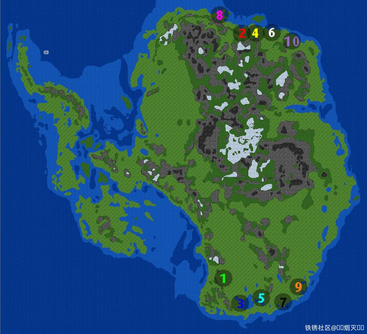 未冰封的南极洲1100×1000